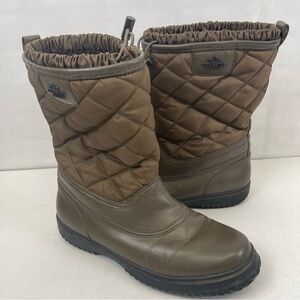 Coach Samara Brown Quilted‎ All Weather Boots Women’s Size 8